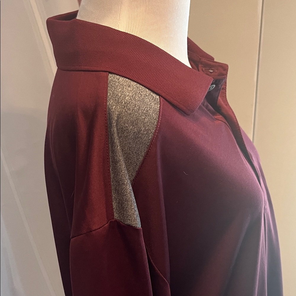 Grand Slam Maroon Polo with Gray Details - Picture 4 of 5
